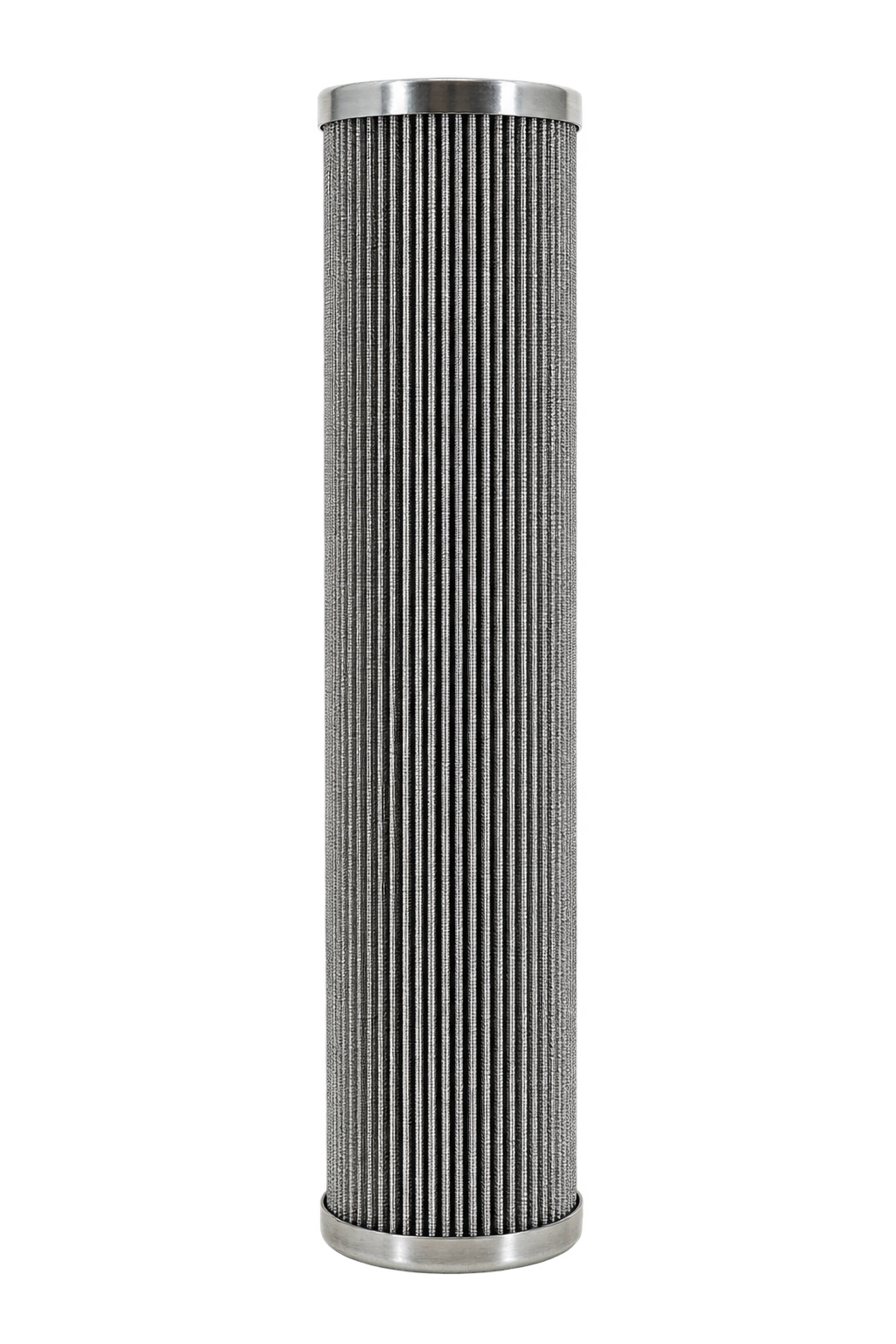 Pleated filter element for Series 210 duplex housings, metal end caps