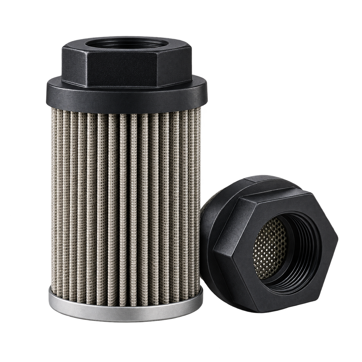 Wire mesh suction strainer